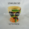 2016 new olive design ceramic coffee cup with saucer